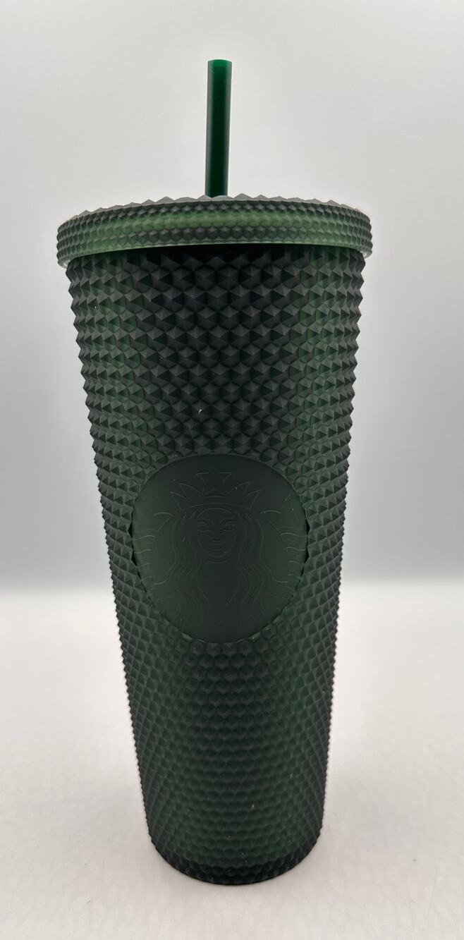 Starbucks Plastic 2021 Mermaid Siren Green Matte Studded Venti Tumbler, 24 oz